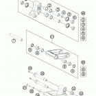 690 ENDURO R CHASSIS Соединение рычагов