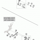 690 DUKE WHITE ENGINE Механизм переключения