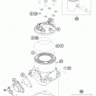 FREERIDE 250 R ENGINE Цилиндр,головка цилиндров