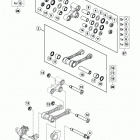 250 SXF CHASSIS Соединение рычагов