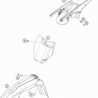 450 SXF FACTORY EDITION CHASSIS Обтекатель , крылья