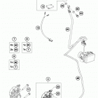 RC 390 WHITE CHASSIS Передний тормозной суппорт
