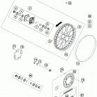 FREERIDE 250 R CHASSIS Заднее колесо