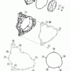1290 ADV WHITE ENGINE Кожух сцепления