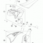 50 SX CHASSIS Бак,сидение