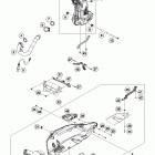 RC 390 WHITE CHASSIS Глушитель