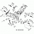 390 DUKE WHITE CHASSIS Рама