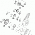 350 EXCF ENGINE Стартер электрический