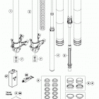 1290 ADV WHITE CHASSIS Передняя вилка