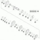 350 XCF ENGINE Трансмиссия 2-контрпривод