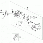 690 ENDURO R CHASSIS Тормозной суппорт задний