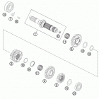 350 XCF ENGINE Трансмиссия-ведомый вал