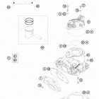 150 XC ENGINE Цилиндр,головка цилиндров