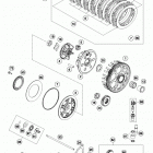 250 XCFW ENGINE Сцепление