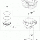 450 XCW ENGINE Цилиндры