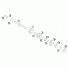 85 SX ENGINE Трансмиссия-ведомый вал