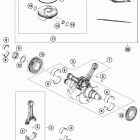 1290 ADV WHITE ENGINE Коленвал и поршень