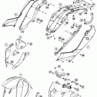 390 DUKE WHITE CHASSIS Обтекатель , крылья