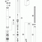 65 SX CHASSIS Передняя вилка