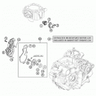 690 DUKE WHITE ENGINE Водяной насос
