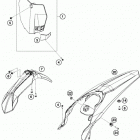 350 XCF CHASSIS Обтекатель, крылья