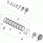 RC 390 WHITE ENGINE Сцепление