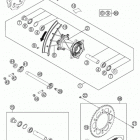 500 XCW CHASSIS Заднее колесо