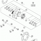 450 SXF FACTORY EDITION CHASSIS Заднее колесо