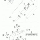 250 XC CHASSIS Глушитель