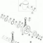 FREERIDE 250 R ENGINE Коленвал и поршень