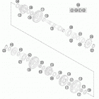 85 SX ENGINE Трансмиссия 2-контрпривод