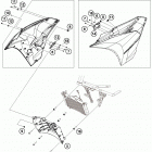 RC 390 WHITE CHASSIS Боковые обтекатели