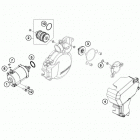 200 XCW ENGINE Электрический стартер