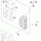 690 DUKE WHITE CHASSIS Передний тормозной суппорт