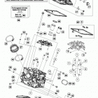 1290 SD-R BLACK ENGINE Головка цилиндра задняя