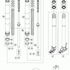690 ENDURO-R CHASSIS Передняя вилка