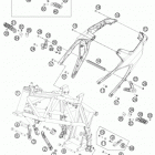 690 DUKE WHITE CHASSIS Рама