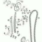 690 ENDURO-R ENGINE Газо-распределительный механизм