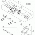 350 XCFW CHASSIS Заднее колесо