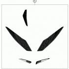 690 DUKE BLACK CHASSIS Наклейки