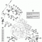 690 DUKE WHITE ENGINE Масляная система