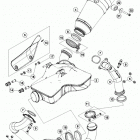 1290 SD-R ORG CHASSIS Глушитель