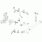 690 ENDURO-R CHASSIS Центральная стояночная подножка