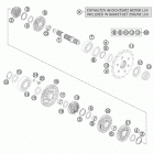 690 ENDURO-R ENGINE Трансмиссия 2-контрпривод