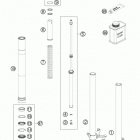 1190 RC8-R CHASSIS Передняя вилка