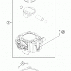 690 DUKE WHITE ENGINE Цилиндры