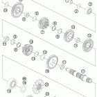 1190 RC8-R ENGINE Трансмиссия 2-контрпривод