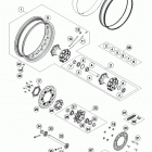 1190 ADV ORG CHASSIS Заднее колесо