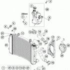 690 DUKE WHITE ENGINE Система охлаждения