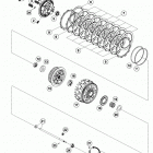 1290 SD-R BLACK ENGINE Сцепление
